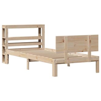 Berkfield Home Beautiful Bed Frame with Headboard without Mattress 90x200 cm in Light Brown