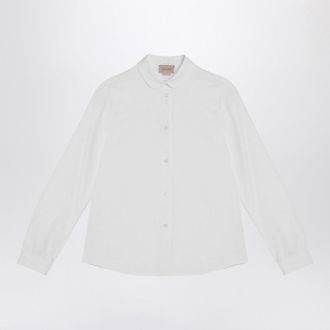 Gucci Camicia bianca in cotone Oxford con motivo GG