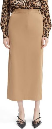 Bardot Zia Midi Skirt in Camel at Nordstrom, Size 2