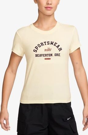 Nike Sportswear Phoenix Slim Fit T-Shirt in Pale Ivory at Nordstrom Rack, Size X-Small