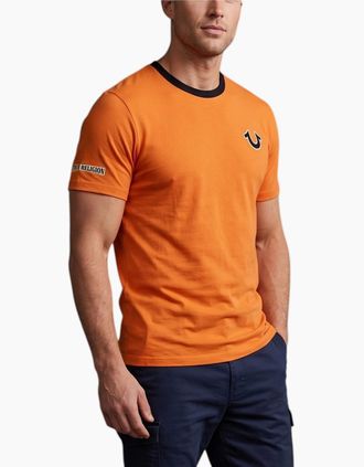 True Religion Mens True Religion 7000034 Mens T Shirts - Orange - Size: 36