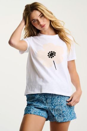 Lisa Todd Posy Posse Tee in White at Nordstrom, Size X-Small