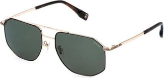 Police Grind 3 Zonnebril - Heren - Zonnebrillen - Geel - 58 MM - Accessoires