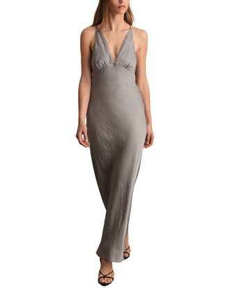 Reiss Vesper Satin Midi Dress