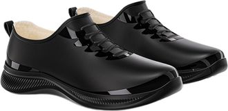 Generic Ankle Wellies Women Outdoor Slip Low Heel Casual Comfortable Walking Shoes for Hiking Camping Daily Activities Ladies Waterproof PVC Thick Bottom Rain