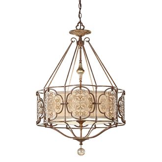 Loops 3 Bulb Ceiling Pendant Light Fitting British Bronze Oxidized Bronze LED E27 60W