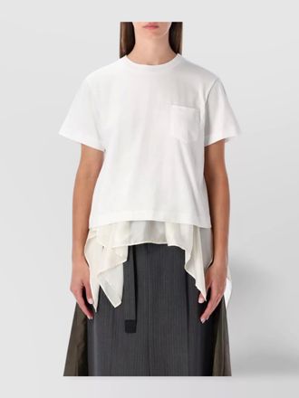 sacai fluid back panel t-shirt