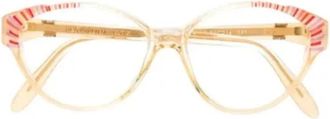Saint Laurent Pre-owned Acetate sunglasses - Dames - Vintage Accessoires - Geel - ONE Size - Vintage