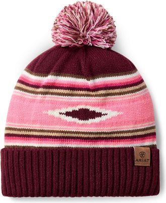 Ariat Womens Serape Beanie Hat in Pastel Serape, Size OS, by Ariat