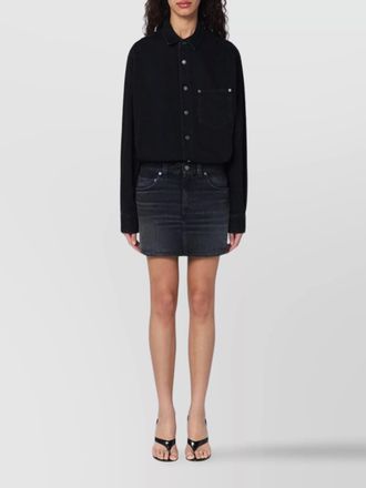 Haikure mini dress tamu washed denim