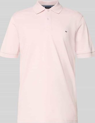 Christian Berg Regular Fit Poloshirt mit Stitching in Hellrot, Gr&ouml;&szlig;e 3XL