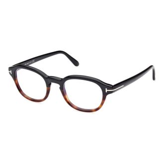 Tom Ford Mens Black Round Eyeglass Frames FT5871-B 005