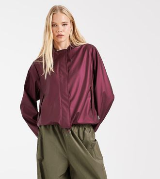 Rains x ASOS esclusiva 18040 giacca impermeabile con cappuccio in bordeaux-Viola