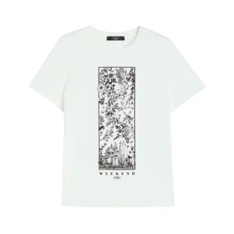 Max Mara T-Shirts, female, White, Size: M T-shirt