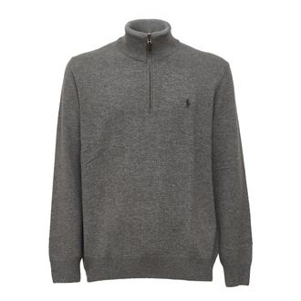 Polo Ralph Lauren Merino Ribbed Half-Zip Wool Pullover