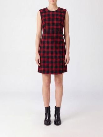 Pinko Mini abito Amaranda a portafoglio in misto lana con motivo tartan