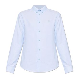 Burberry Casual Shirts, male, Blue, Size: XL Standric Shirt