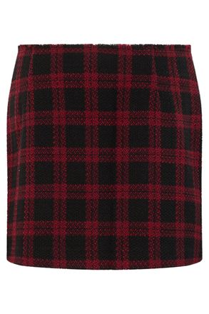 Pinko Tartan Check Skirt - Red