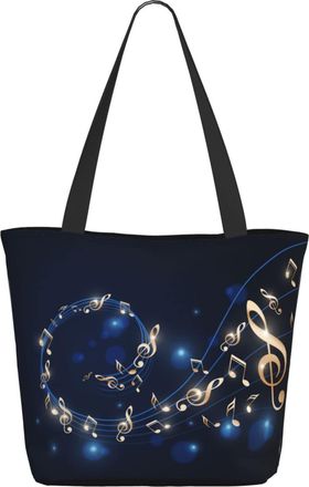 AOOEDM Pretty Music Symbols Ladies Shopping Bag 13x11x7in.The Perfect ValentineS Day Gift.It Is The Best ValentineS Day Gift For Mom, Daughter, Wife,Etc