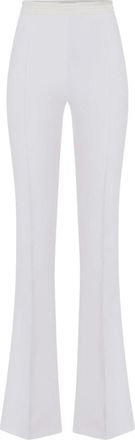 Elisabetta Franchi Pantalones Acampanados - Trousers - Mujer - Blanco - XL