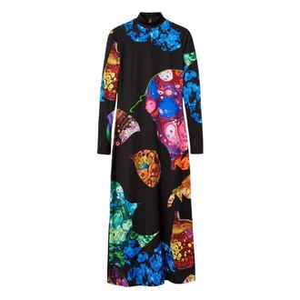 Desigual Midi Jurk - Dames - Casual kleedjes - Zwart - S - Polyester - Kleedjes