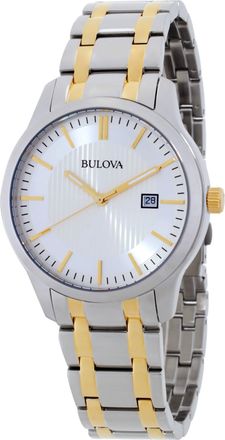 Bulova Classic Quartz Silver Dial Mens Watch 98B263