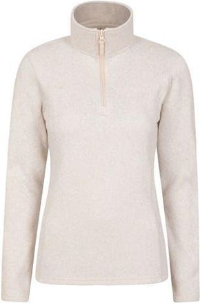 Mountain Warehouse Idris Half Zip Fleece Top in Beige at Nordstrom, Size 18