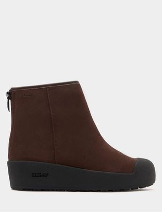 Bally Curling Bootie in Andorra Suede in Brown at Nordstrom, Size 40