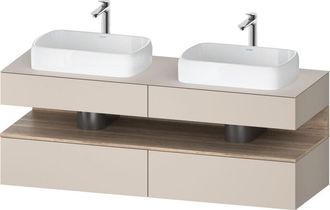 Duravit Qatego Consola Mueble Bajo Lavabo, 2 Extensiones, 2 - Duravit