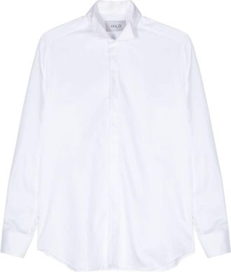 D4.0 cotton poplin shirt - men - Cotton - 43 - White
