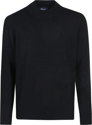 Drumohr Jersey de cuello alto - Knitwear - Hombre - Negro - XL