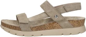 Panama Jack Selma Flat Sandal - Dames - Sleehakken - Beige - 41 EU - Leer - Schoenen