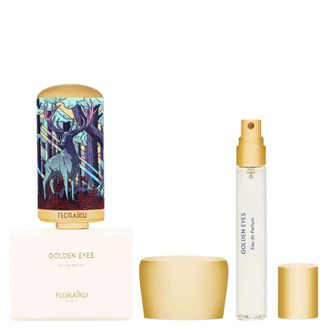 Floraiku Unisex Golden Eyes Eau de Parfum Gift Set - Captivating Fragrance Experience - Black - One Size