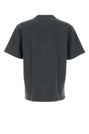 Dolce & Gabbana Mens Charcoal Cotton T-Shirt Grigioscurissimo Exterior
