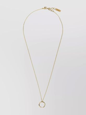 Saint Laurent metal pendant necklace