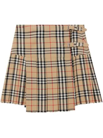 Burberry Beige Vintage Check skirt
