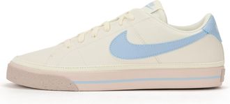 Nike Nike Womens Court Legacy Next Nature Shoes, Pale Ivory/Light Armory Blue/Silight Red, 7 UK