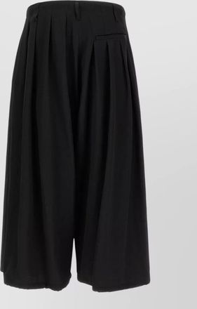 Yohji Yamamoto wool balloon chino shorts