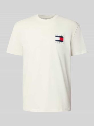 Tommy Jeans Regular Fit T-Shirt aus reiner Baumwolle in Offwhite, Gr&ouml;&szlig;e XL