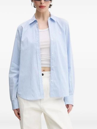 HUGO BOSS Gestreept blouse - Blauw