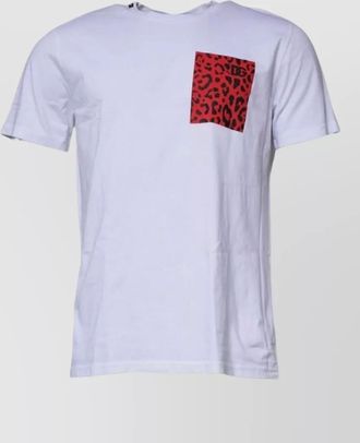Dolce & Gabbana leopard print cotton crew neck t-shirt