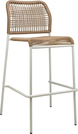 Global Interiors Design Outdoor Barstuhl Twist - Natural/Weiss