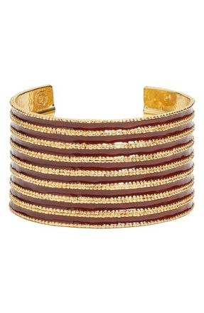 Karine Sultan Espresso Cuff Bracelet in Gold at Nordstrom