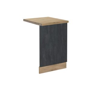 Vicco Panel Frontal R-line, Hormig&oacute;n Negro, 45 Cm Et Roble