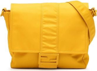 Fendi Pre-owned Cross Body Bags, female, Yellow, Size: ONE SIZE Pre-owned Messenger Bag