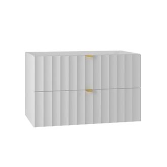 Petits Meubles Mueble bajo lavabo 80cm paneles de melamina y mdf blanco