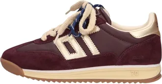 Back70 Back70, Schoenen, Dames, Rood, 37 EU, Leer, Back 70 Dames Sneakers Jogger Bordeaux - Maat 43