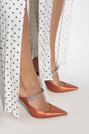Jimmy Choo London Bing 100 Heeled Mules, Womens, Orange