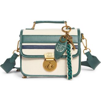 Steve Madden Brinley Canvas Crossbody Bag in Canvas/Military Green/Navy at Nordstrom Rack