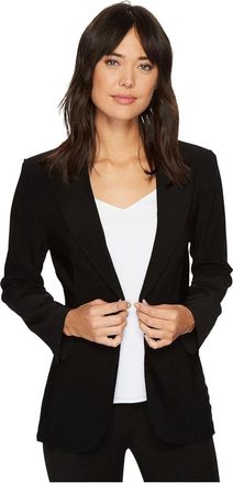 Norma Kamali Womens Norma Kamali Blazer Black Notch Lapel Single-Breasted Jacket RED797